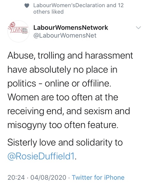 Today’s witch burning - Rosie Duffield MP