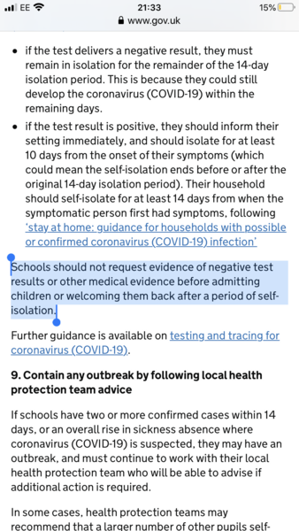 To think school parents won’t get themselves or their kids tested