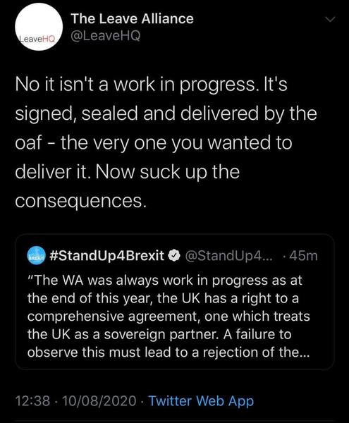 Westministenders: Don't forget to stockpile. Again.