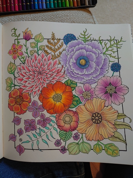 Adult colouring in