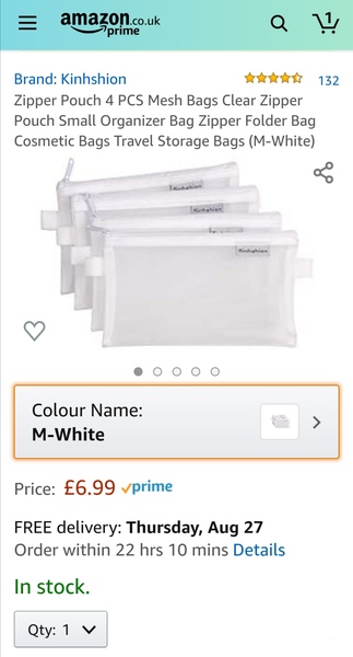 Washable bag to hold facemarks for secondary school?