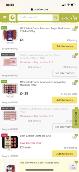 Ocado priority, tips and hacks and Toblerone