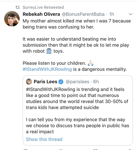 JK Rowling's has written another post