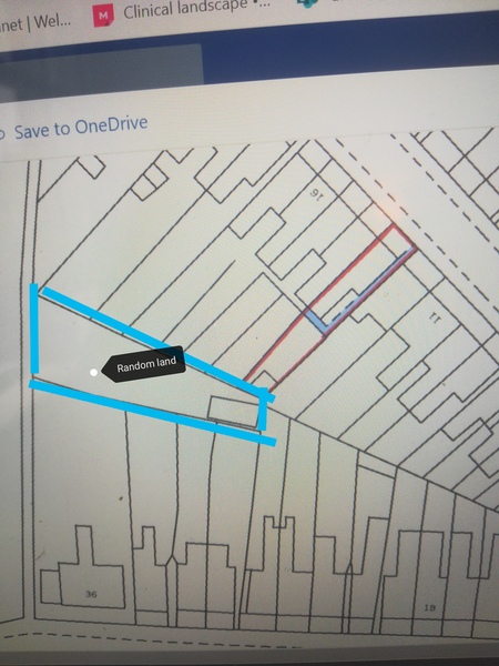 How do I find out who owns this random bit of land?