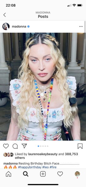 Madonna. Sixty-two. Sorcery. Etc.