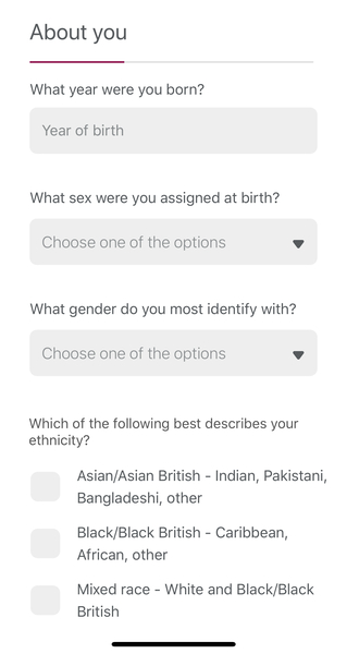 What sex were you assigned at birth asks Covid Symptom Study