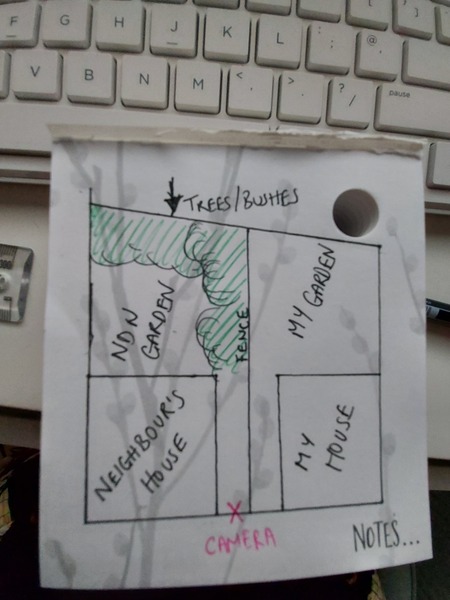 Positioning of neighbour's camera