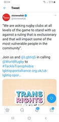 Stonewall Lobby World Rugby