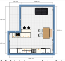 Hob placement, kitchen island or wall facing