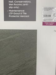 Attingham Seagrams on bathroom walls, what do I put on the floor?