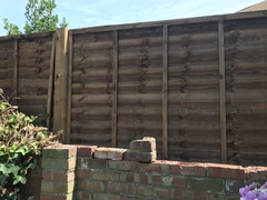 Neighbours old wall and new fence - are they taking the piss?
