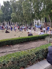 To ask if you know about NHS workers marching for pay equality yesterday?
