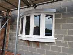 Bay window roof section
