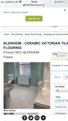 Attingham Seagrams on bathroom walls, what do I put on the floor?
