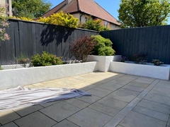 Concrete garden in new house