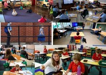 BBC school social distancing imagery