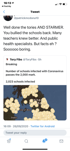 We were doing ok until we opened all the schools....