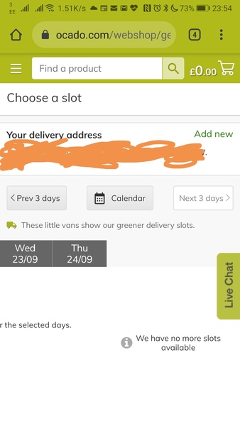 Oh fgs, what’s going on with online delivery slots??