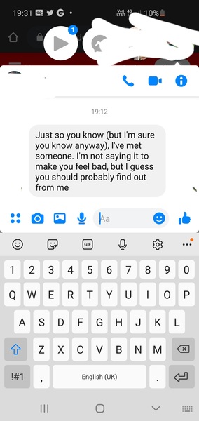 Abusive husband in new relationship