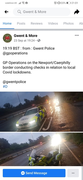 Police scanning cars in a retail park to make sure shoppers are local