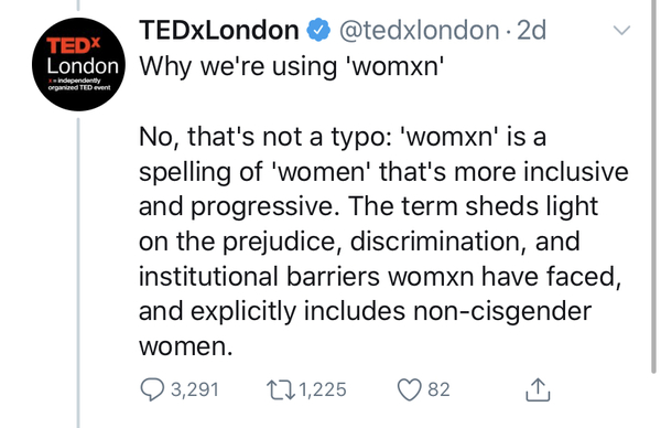 TEDx London - why we’re using womxn