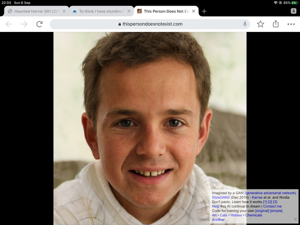 To think I have stumbled across the creepiest website ever?
