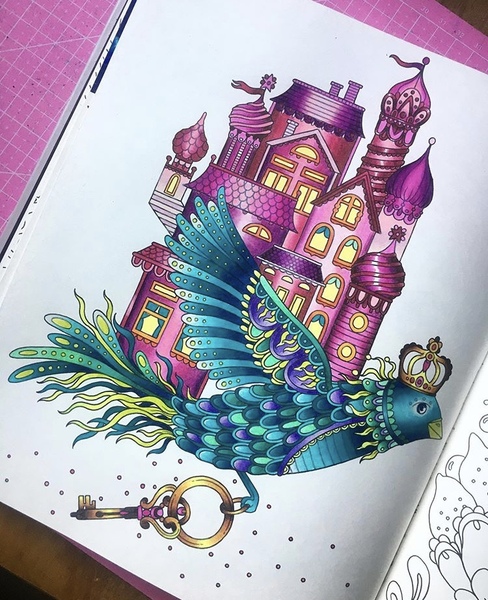 Adult colouring in