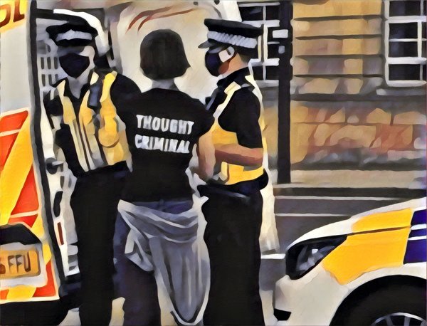 Kelly-Jay currently being arrested in Leeds