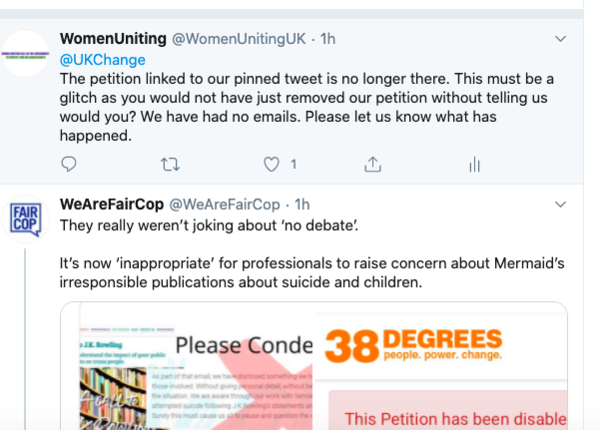Women Uniting petition removed by Change Org