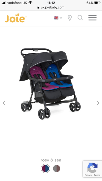 London... DLR .... double stroller joie aire