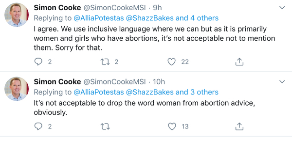 Who has abortions? According to Marie Stopes Australia, it’s men... and “people”