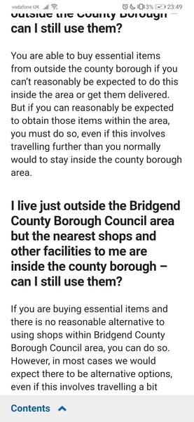Police scanning cars in a retail park to make sure shoppers are local