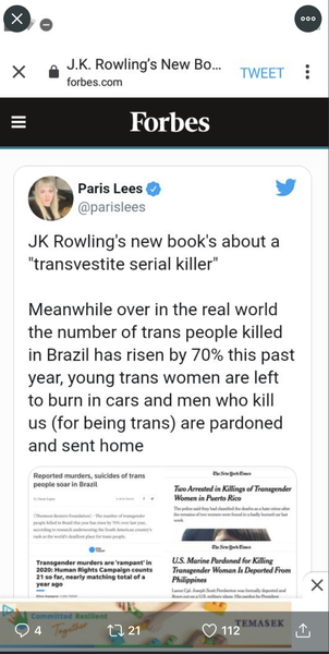 The awful trend on Twitter