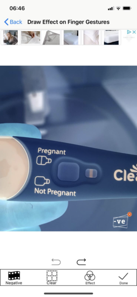 Almost invisible line at 7dpo??