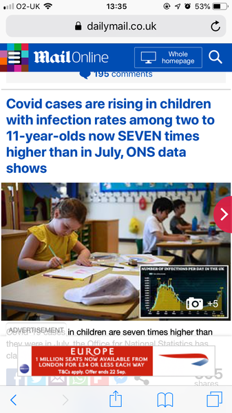 We were doing ok until we opened all the schools....