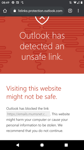 Mumsnet favourites email links