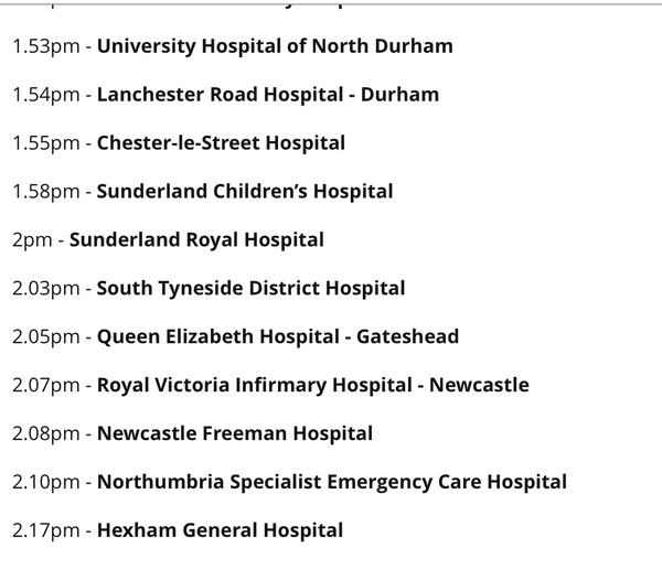 Anyone in the North East?