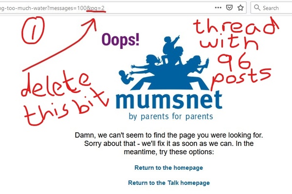 Bookmarks messing up page navigation within threads