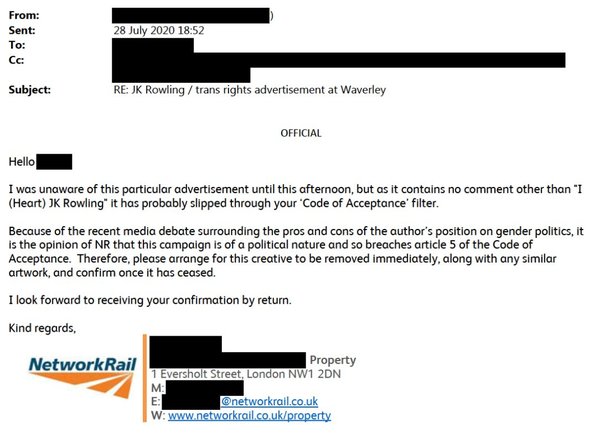 Remember the I Heart JKR Poster (Edinburgh) that got loads of complaints...