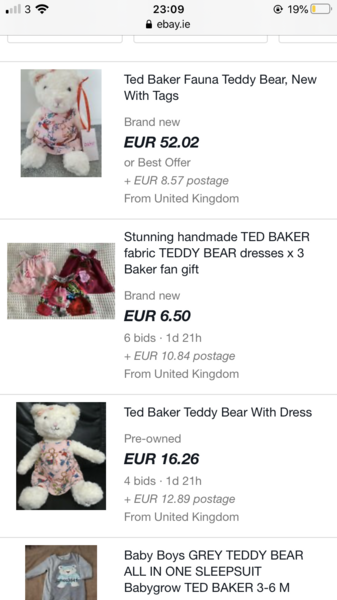To ask you to help me find this teddy bear for DD