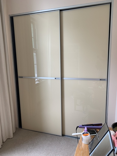 What can I do with these ugly sliding doors?