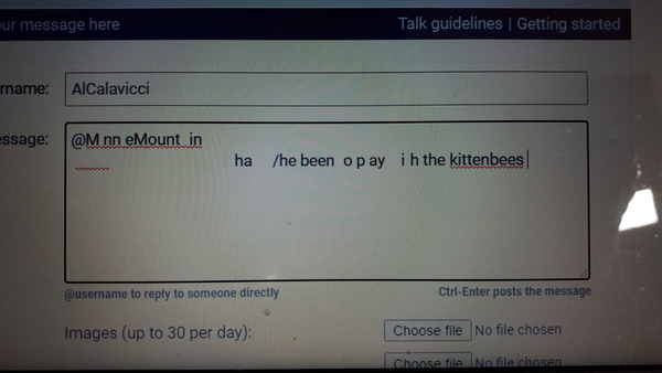 Strange text display