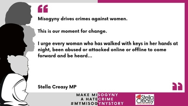 Stella creasy asks women about misogyny