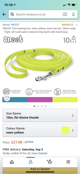 Advice on longline for a puppy please