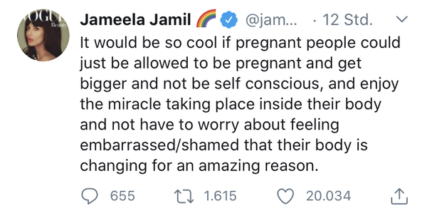To find Jameela Jamil the most annoying body positivity advocate