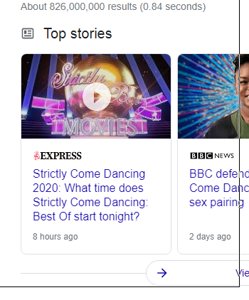 My TV guide is broken, when does strictly start?