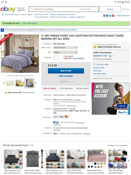 What colour duvet cover?