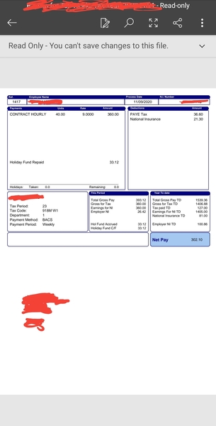 Husbands work charging him for holidays?