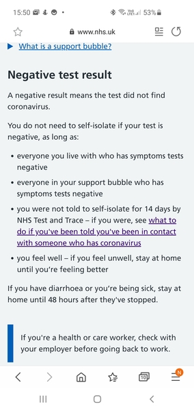 To be annoyed there are no tests available?