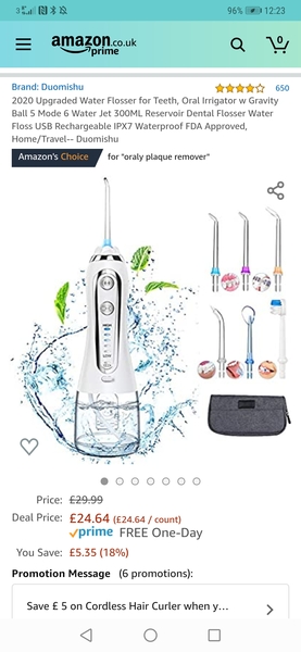 DD wants a water flosser for birthday